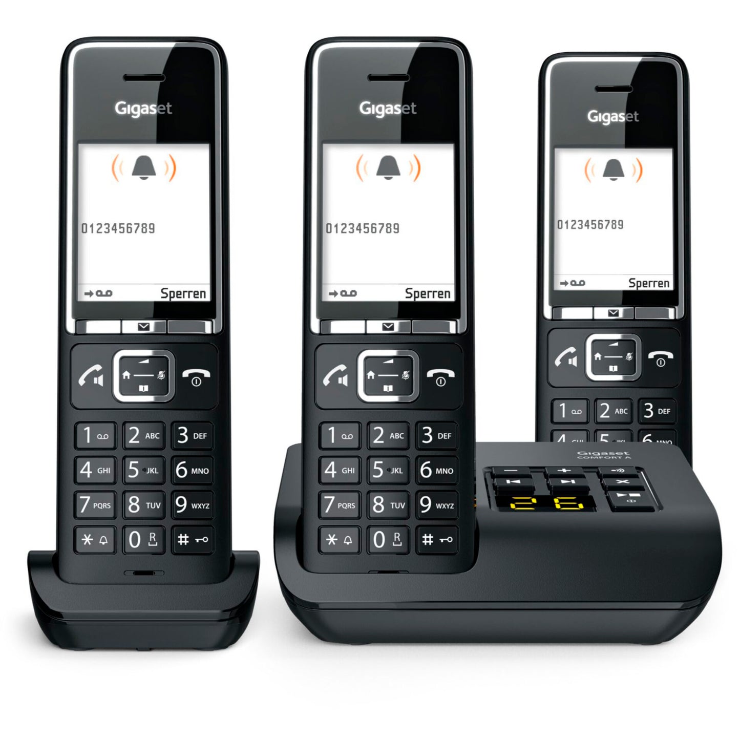 Gigaset COMFORT 550A trio black/chrome