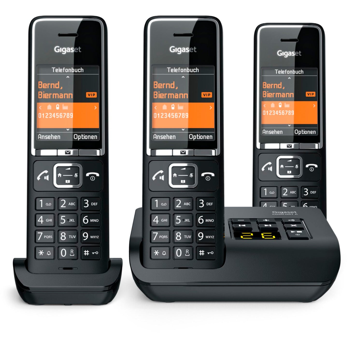 Gigaset COMFORT 550A trio black/chrome