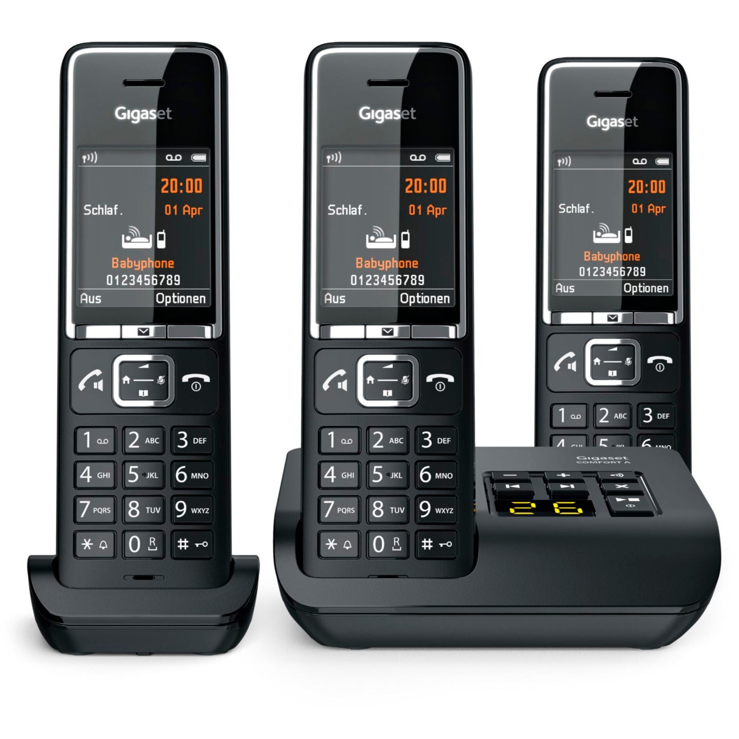 Gigaset COMFORT 550A trio black/chrome