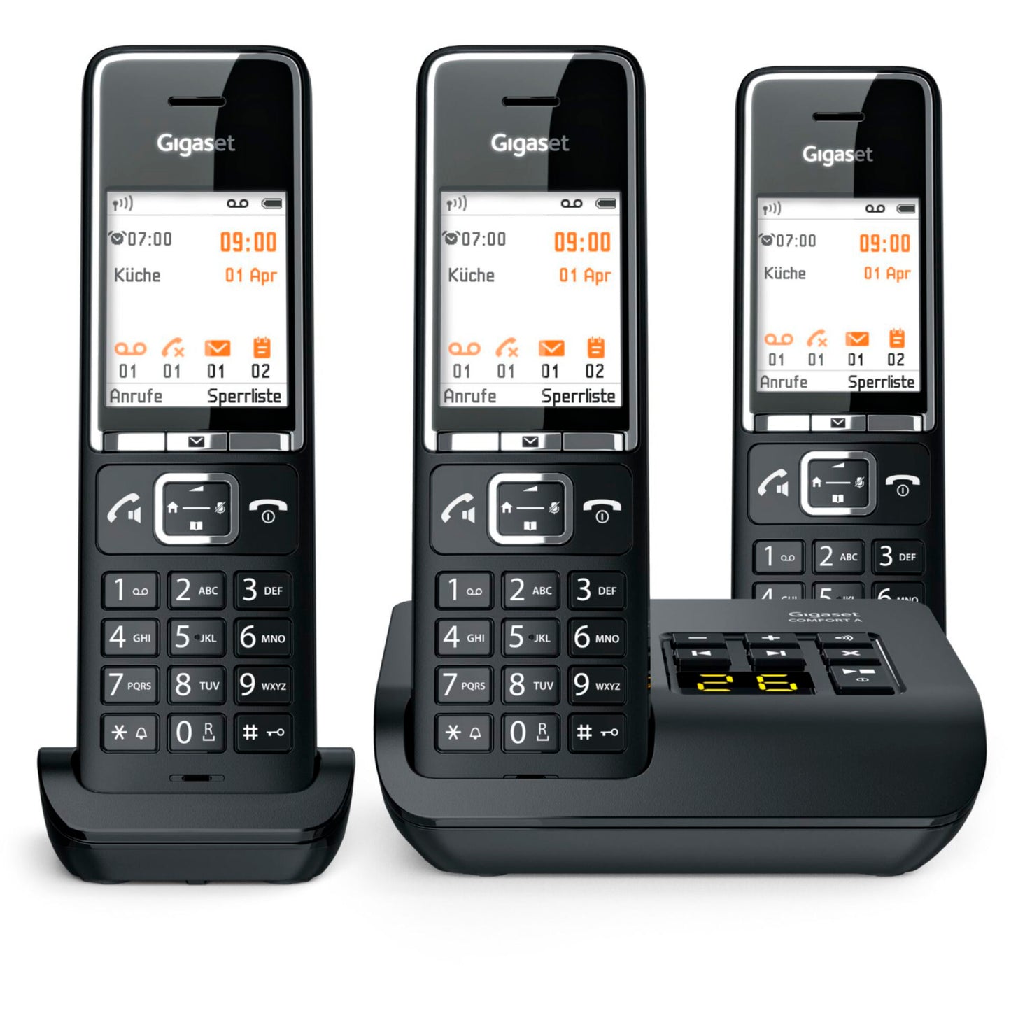 Gigaset COMFORT 550A trio black/chrome