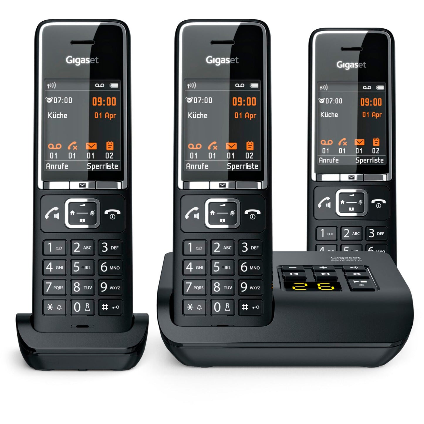 Gigaset COMFORT 550A trio black/chrome