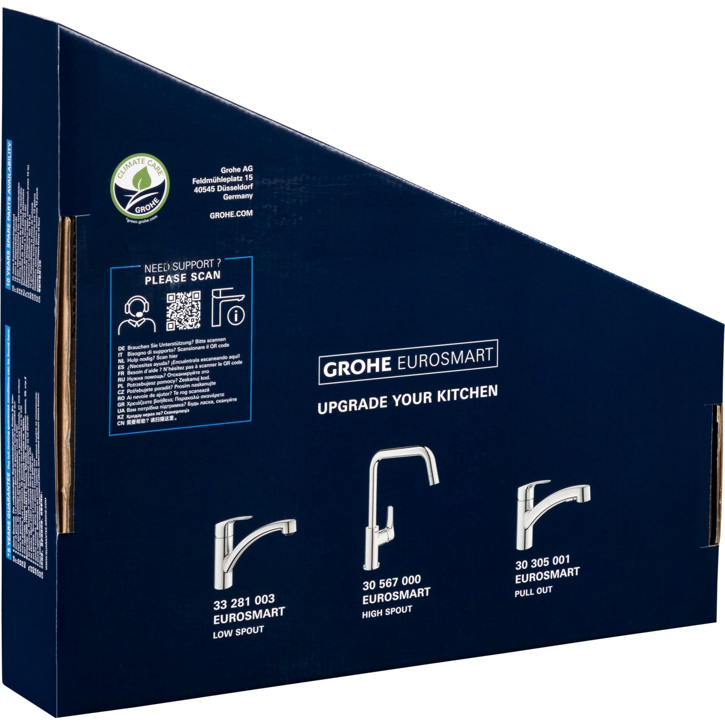 Grohe Eurosmart pull-out SingleHandle Kitchen Faucet 1/2