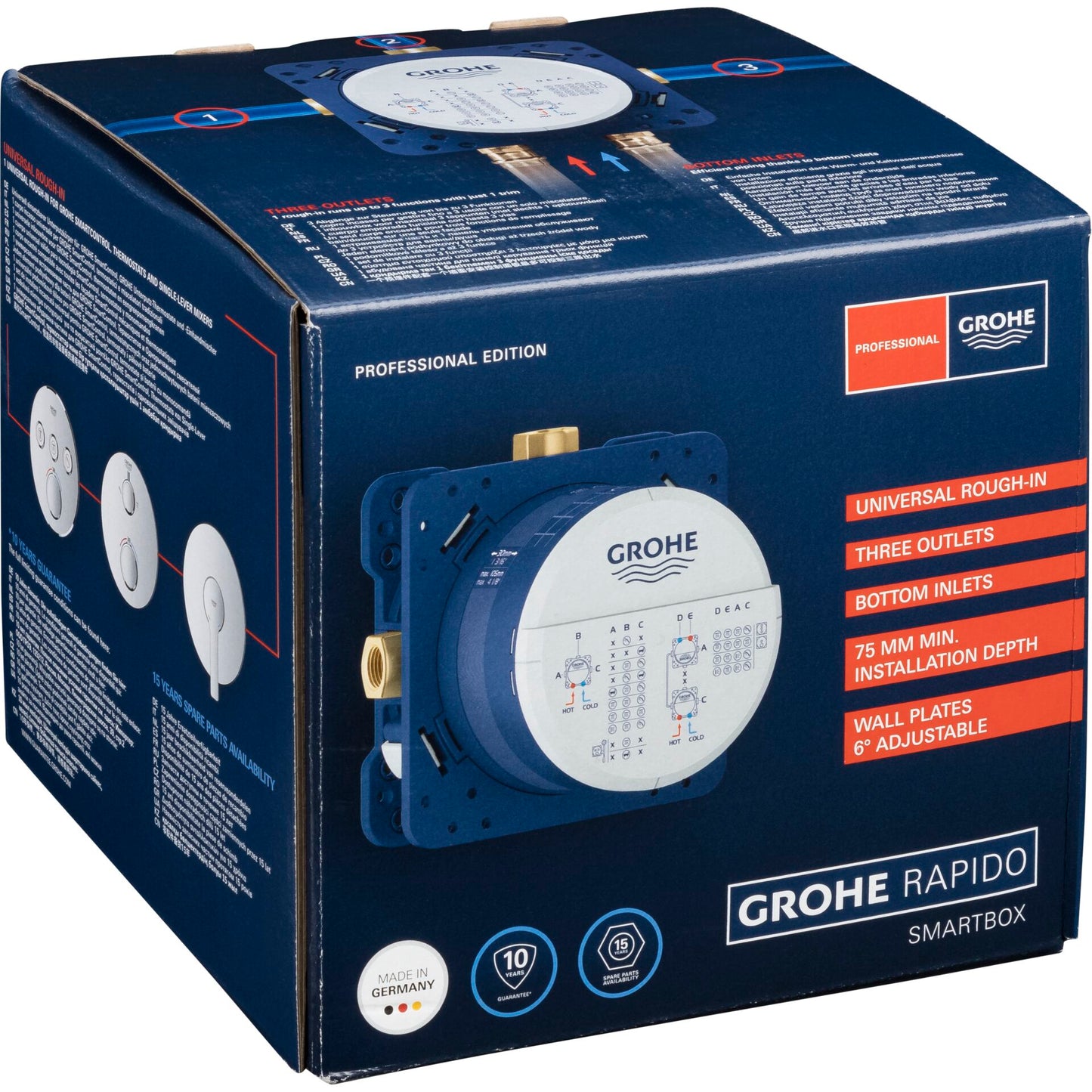 Grohe Rapido SmartBox universal Flush Mount Body, 1/2