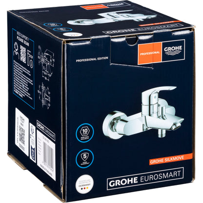Grohe Eurosmart Single-Lever Bath/Shower Mixer, 1/2
