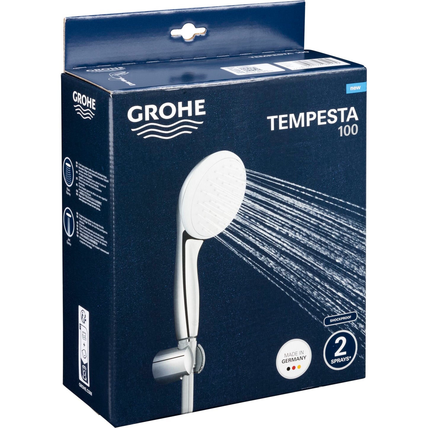 Grohe Tempesta 100 Wall Bracket Set 2 Spray Types