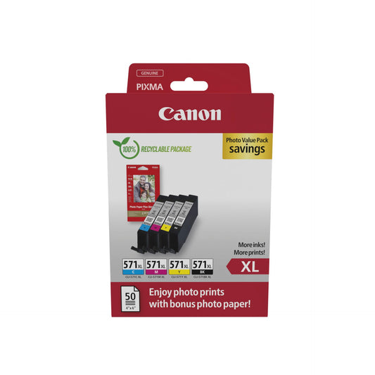 Canon CLI-571 XL BK/C/M/Y Photo Value Pack