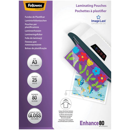 Fellowes ImageLast A3 80 micron   25-pack
