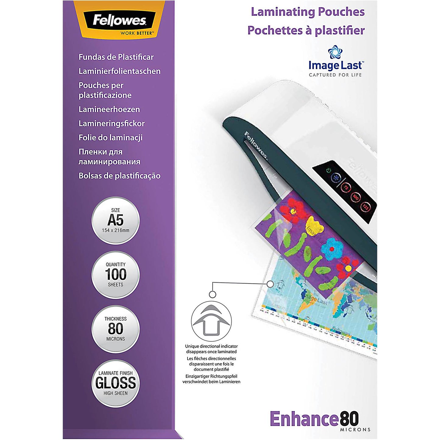 Fellowes ImageLast A5 80 micron   100-pack