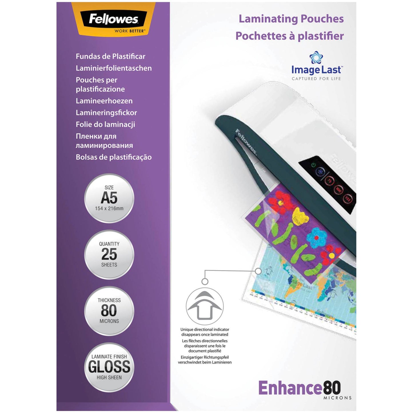 Fellowes ImageLast A5 80 micron   25-pack