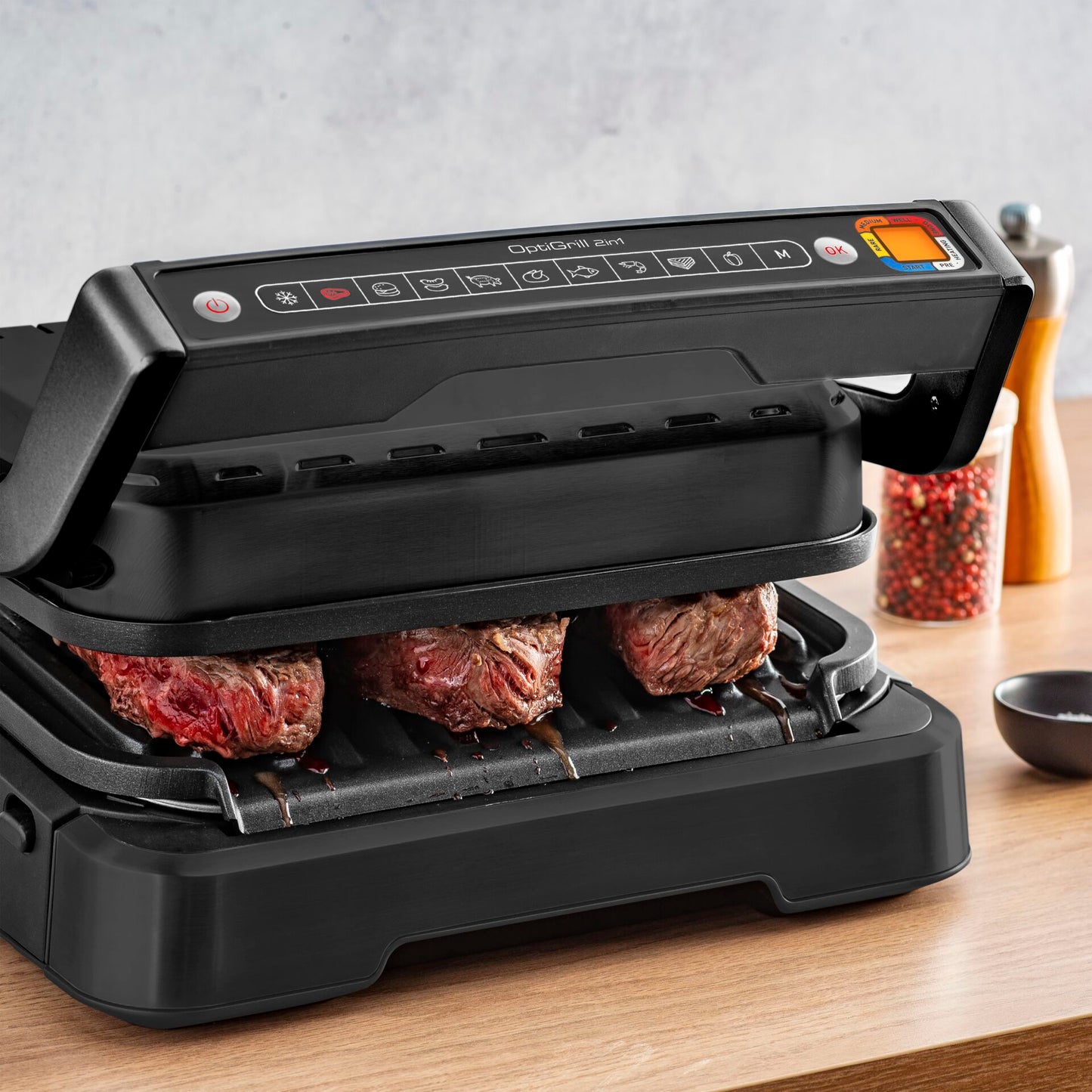Tefal GC 7728 Optigrill 2in1 black