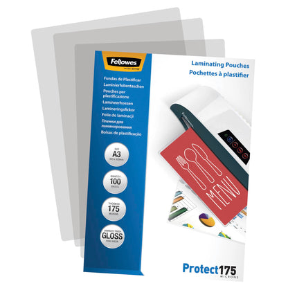 Fellowes A3 Glossy 175 Micron Laminating Pouch - 100 pack