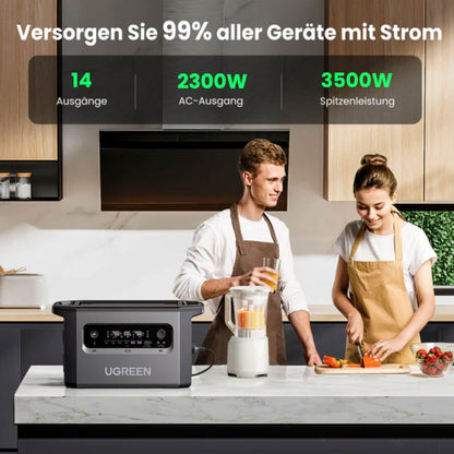 UGREEN PowerRoam GS2200 Portable Powerstation Gray 2300W (2048Wh)