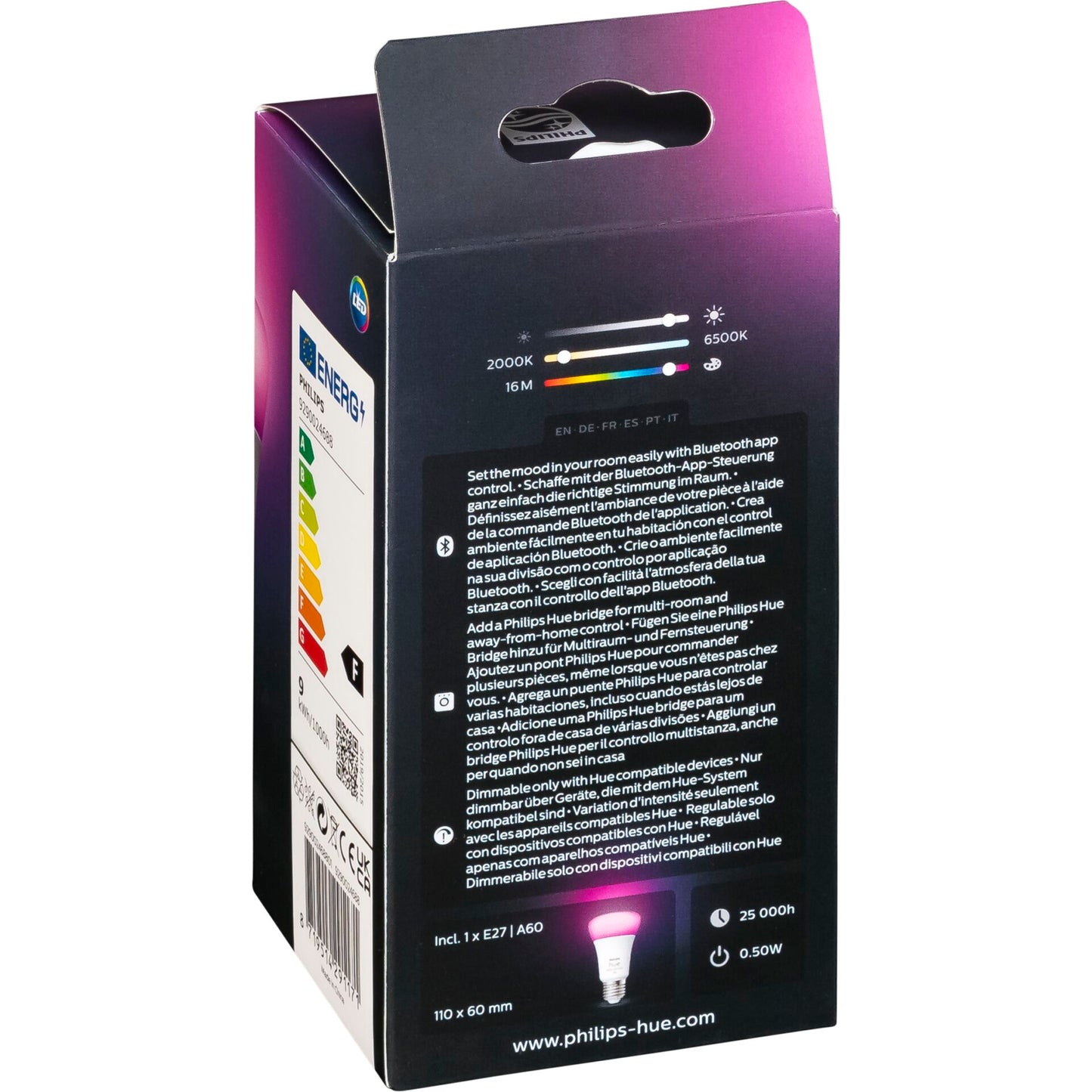 Philips Hue LED Lamp  E27 BT 1100lm White Color Ambiance