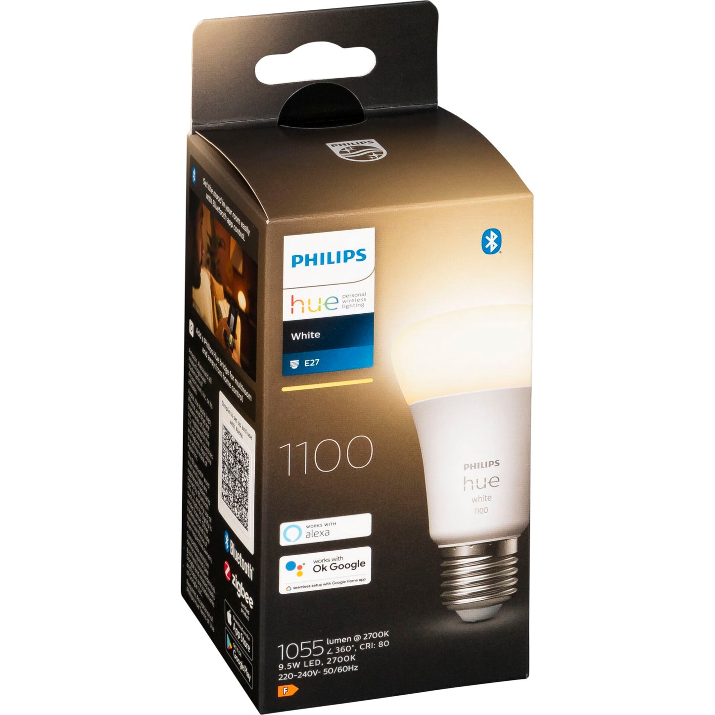 Philips Hue LED Lamp E27 9,5W 1100lm White