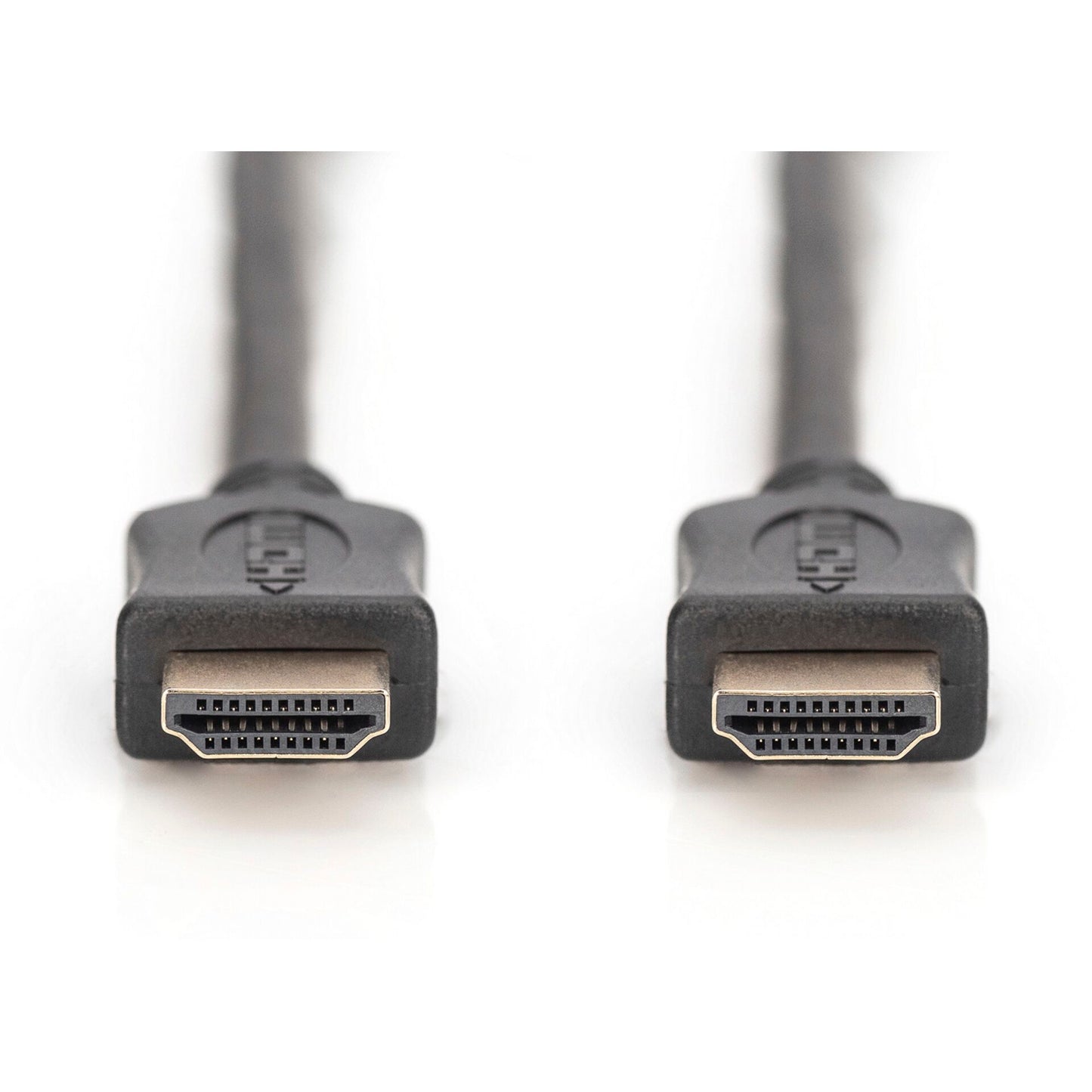 DIGITUS HDMI HighSpeed Ethernet HDMI, 5m, 4K 30p, gold, sw