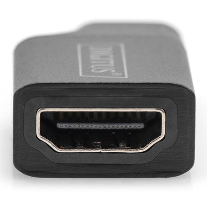 DIGITUS 4K  USB-C on HDMI Typ-A Adapt.4K/30HZ Alumi. Case black