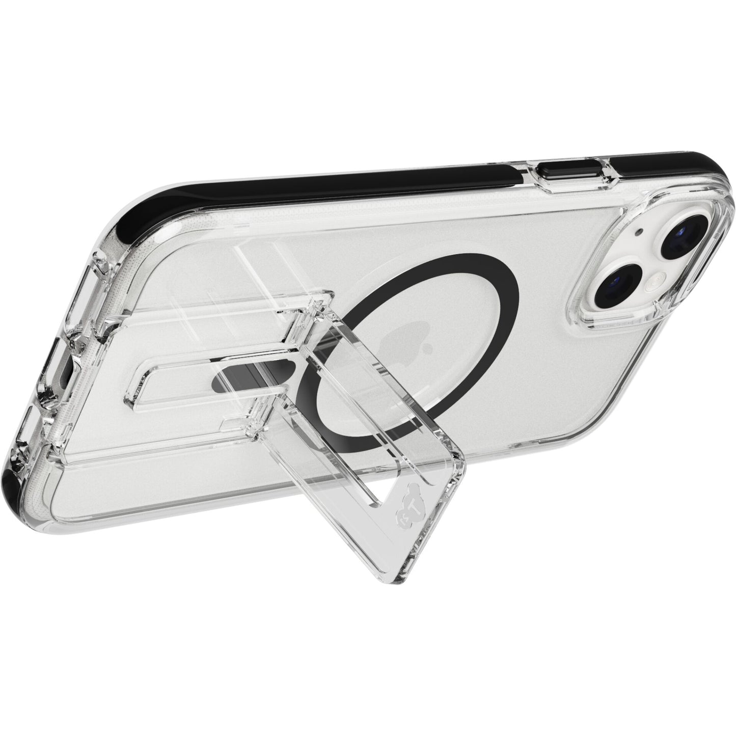 Tech21 EvoCrystal Kick Case MagSafe iP 15 Plus Clear/Black