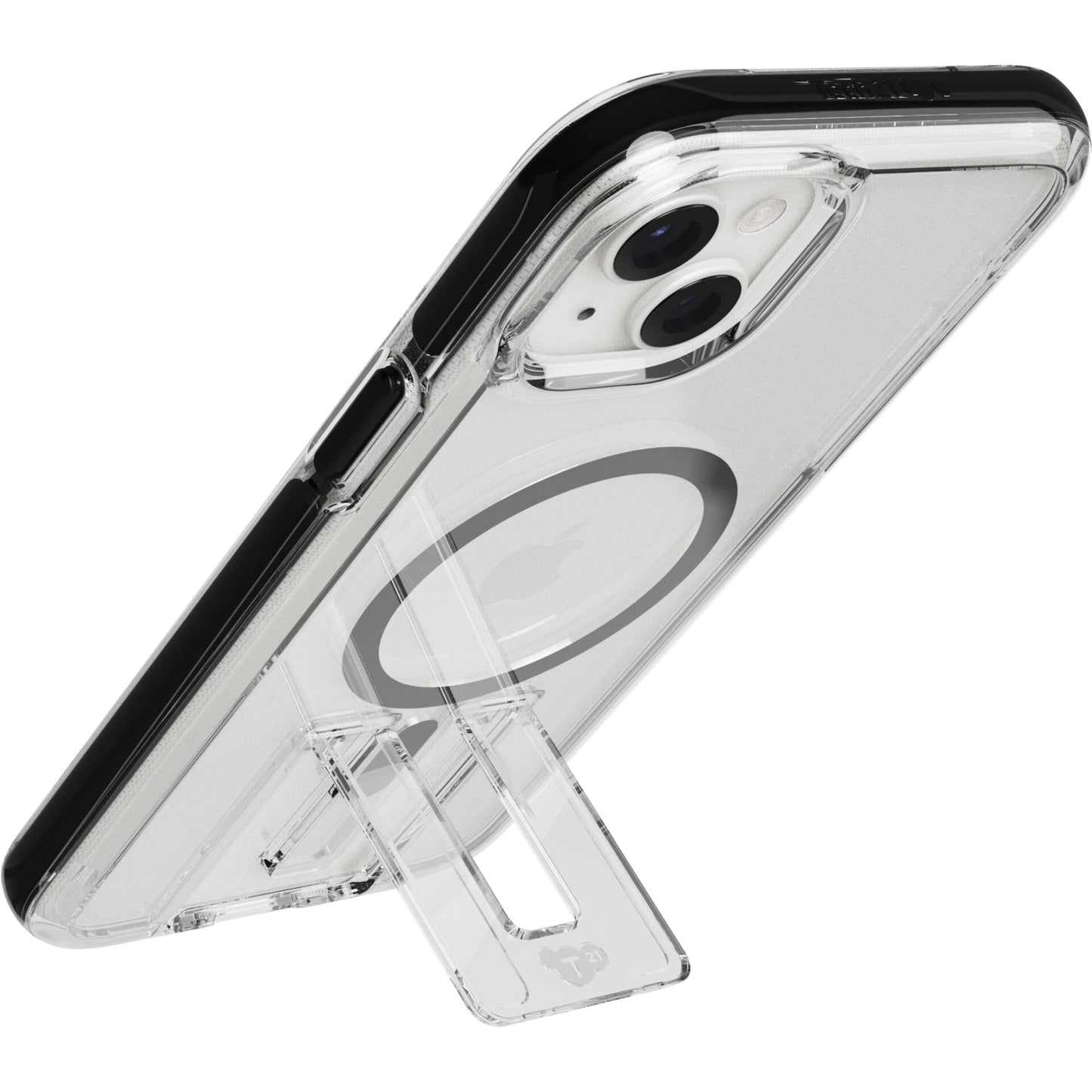 Tech21 EvoCrystal Kick Case MagSafe iP 15 Plus Clear/Black