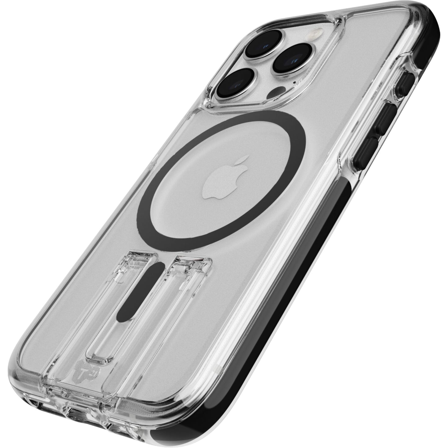 Tech21 EvoCrystal Kick Case MagSafe iP 15 Pro Clear/Black