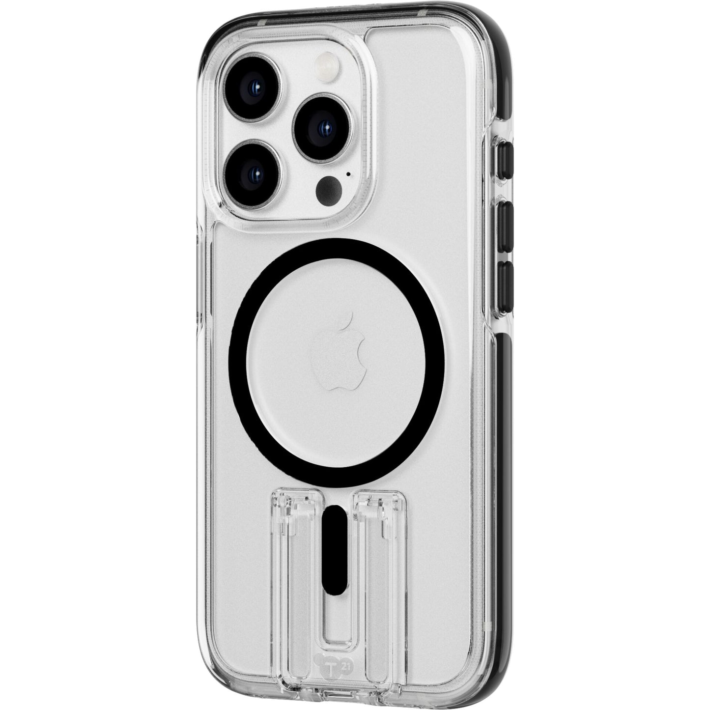 Tech21 EvoCrystal Kick Case MagSafe iP 15 Pro Clear/Black