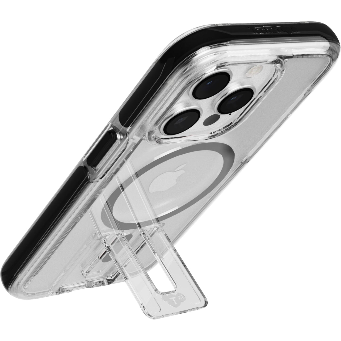 Tech21 EvoCrystal Kick Case MagSafe iP 15 Pro Clear/Black