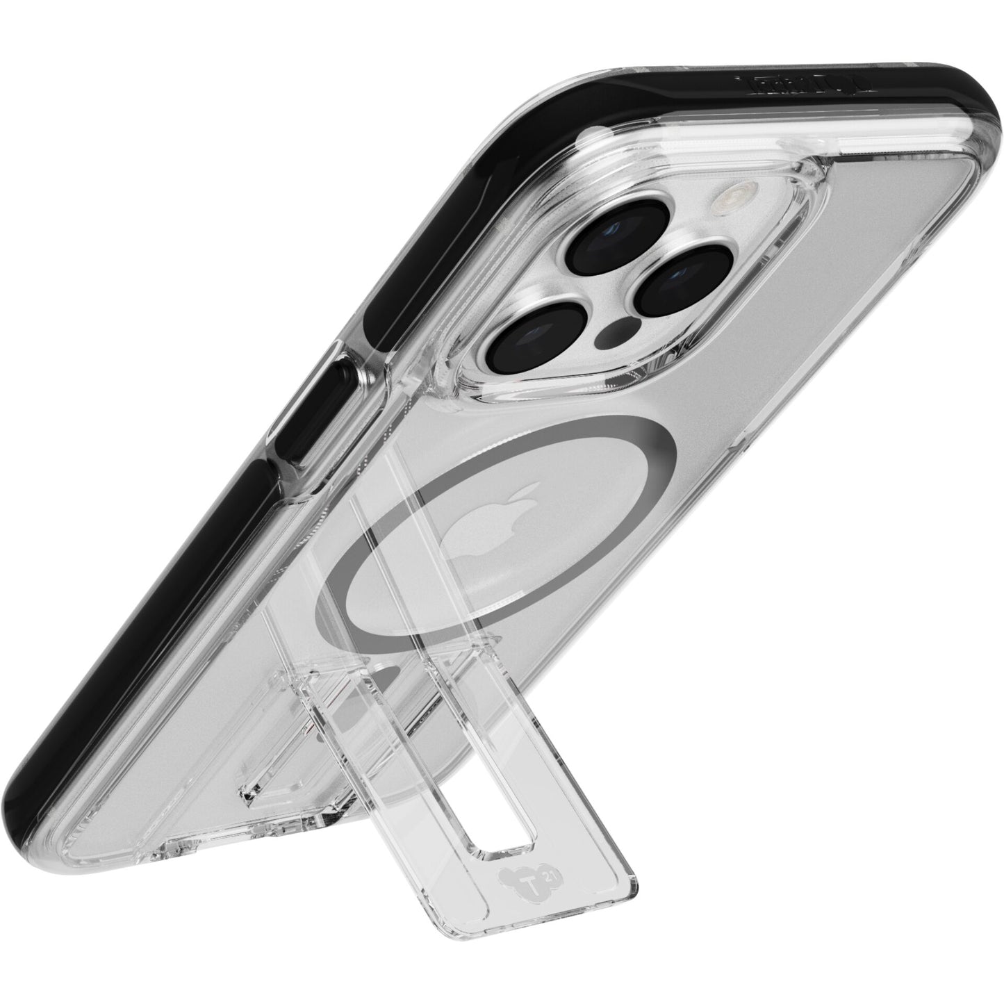 Tech21 EvoCrystal Kick Case MagSafe iP 15 Pro Max Clear/Blk