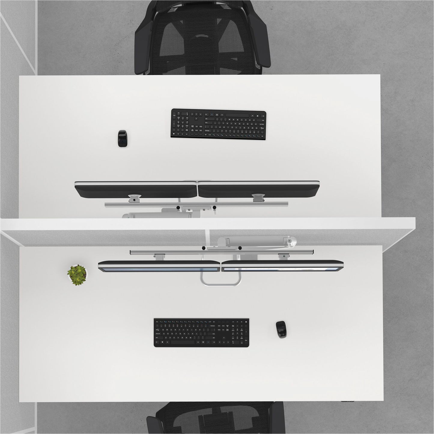 Fellowes Eppa Crossbar Monitor Arm silver