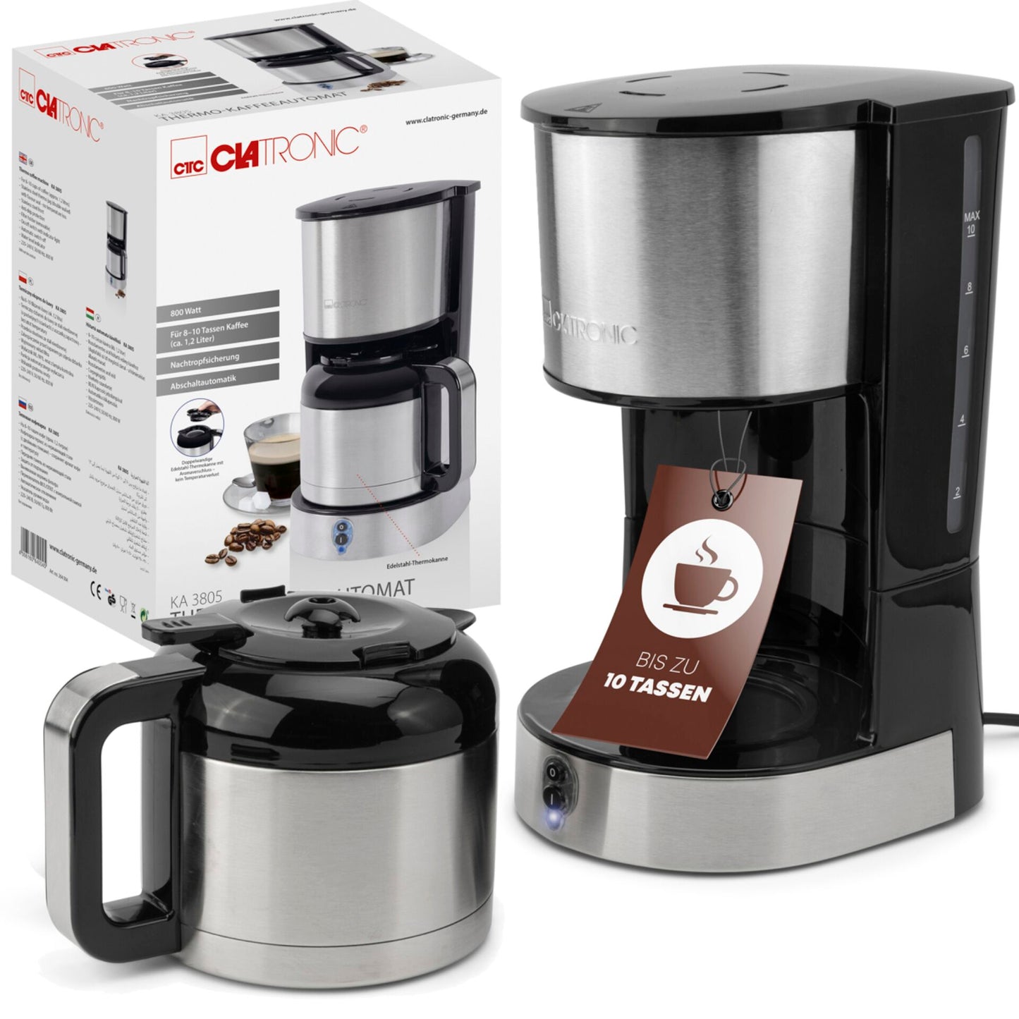 Clatronic KA 3805 Coffee Machine 10 Cups