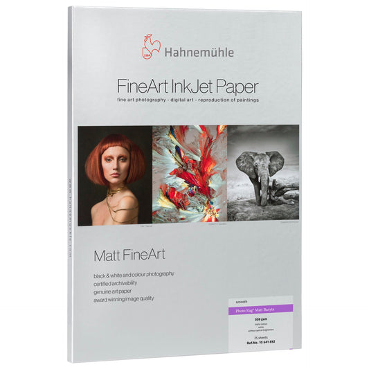 Hahnemühle Photo Rag Baryta  A 3 308 g, 25 Sheet, matt