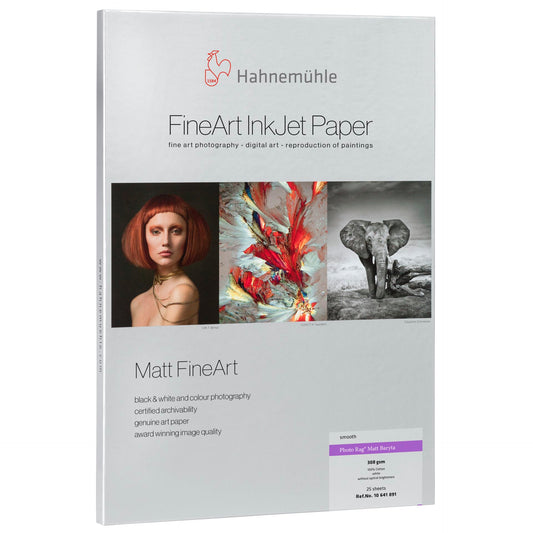 Hahnemühle Photo Rag Baryta A 3+ 308 g, 25 Sheet, matt