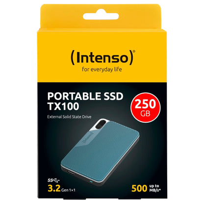 Intenso externe SSD TX100  250GB USB 3.2 Gen 1x1 grey-blue