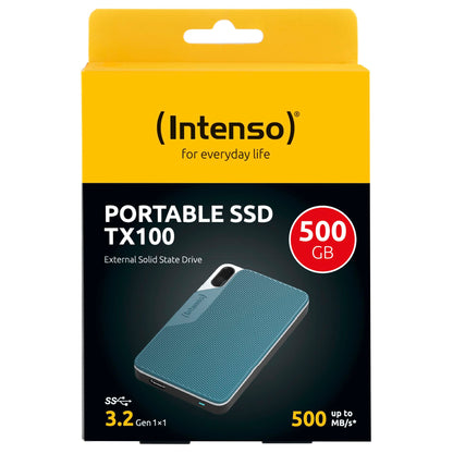 Intenso externe SSD TX100  500GB USB 3.2 Gen 1x1 grey-blue