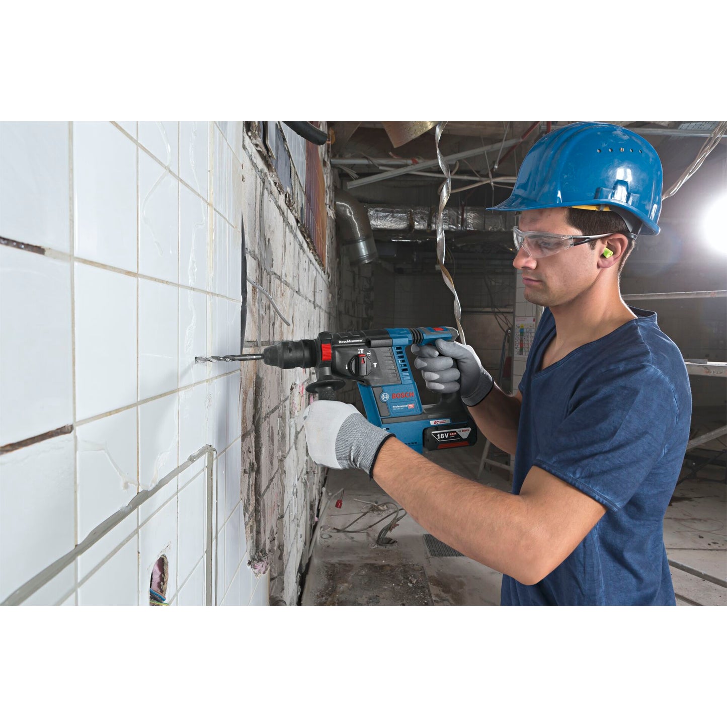 Bosch GBH 18V-26 F(2x5.5Ah,GAL 1880CV,GD1