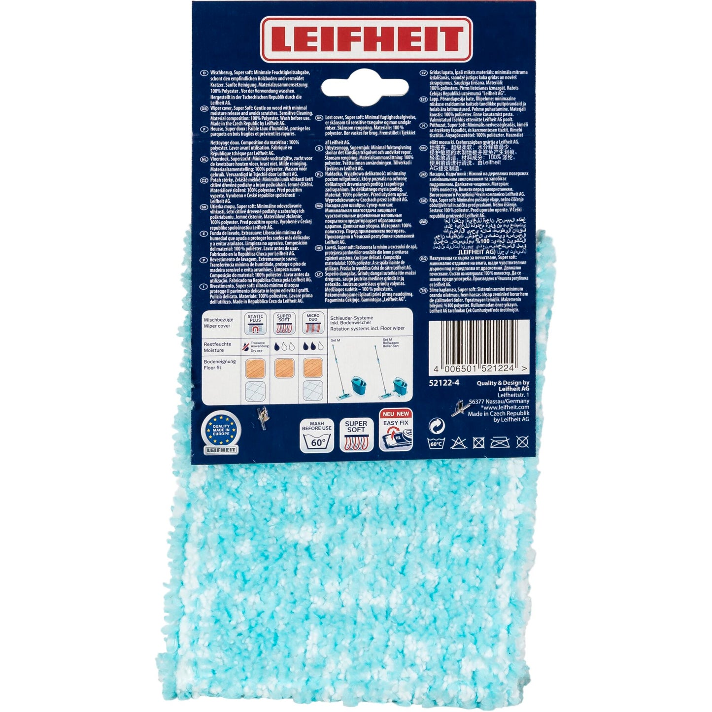 Leifheit Wiper Cover Clean Twist M Ergo super soft