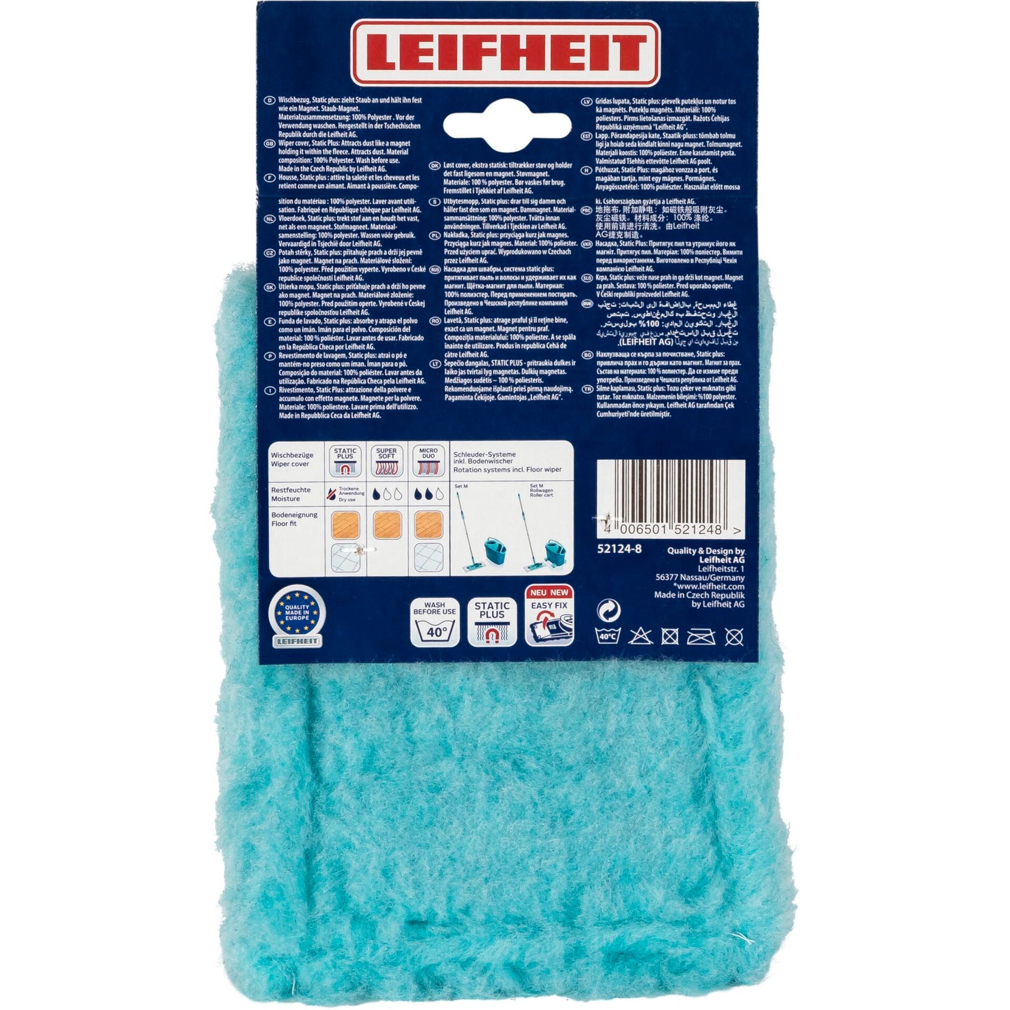 Leifheit Wiper Cover Clean Twist M Ergo static plus