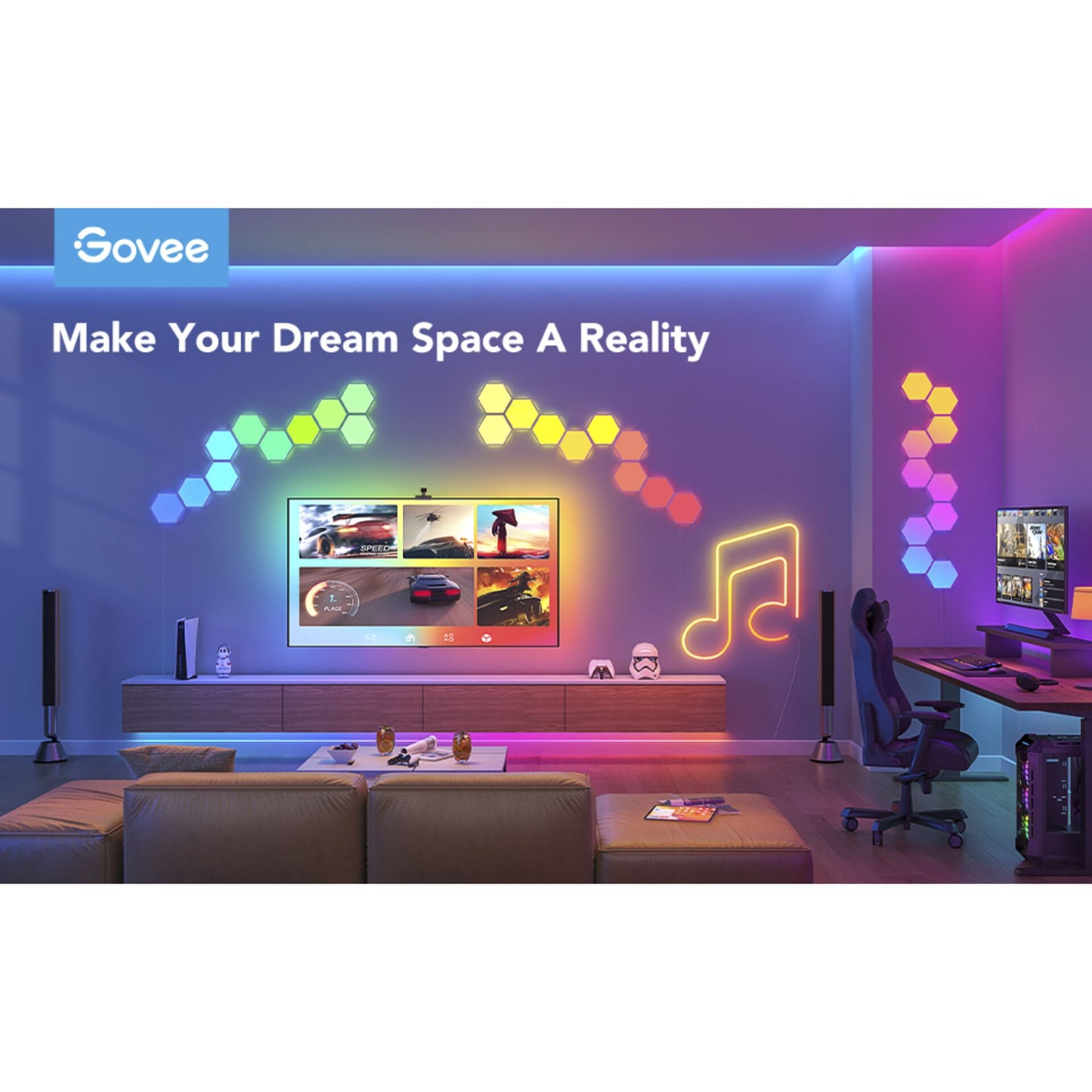 Govee Double Sided Tape 15pcs for RGBIC Light Panels H6061