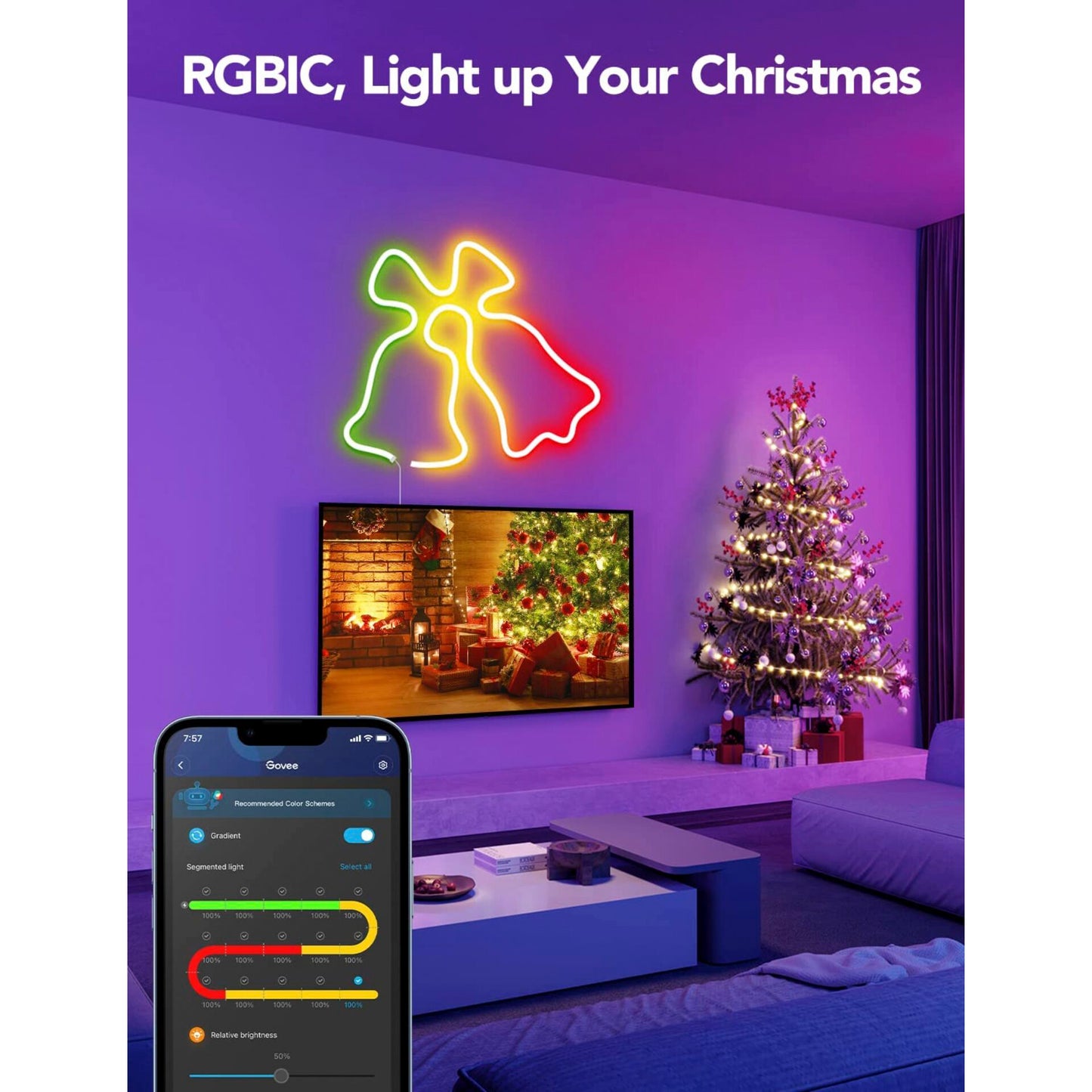 Govee 20x Clips Mounting Bracket for Neon LED strip H61A1 profile