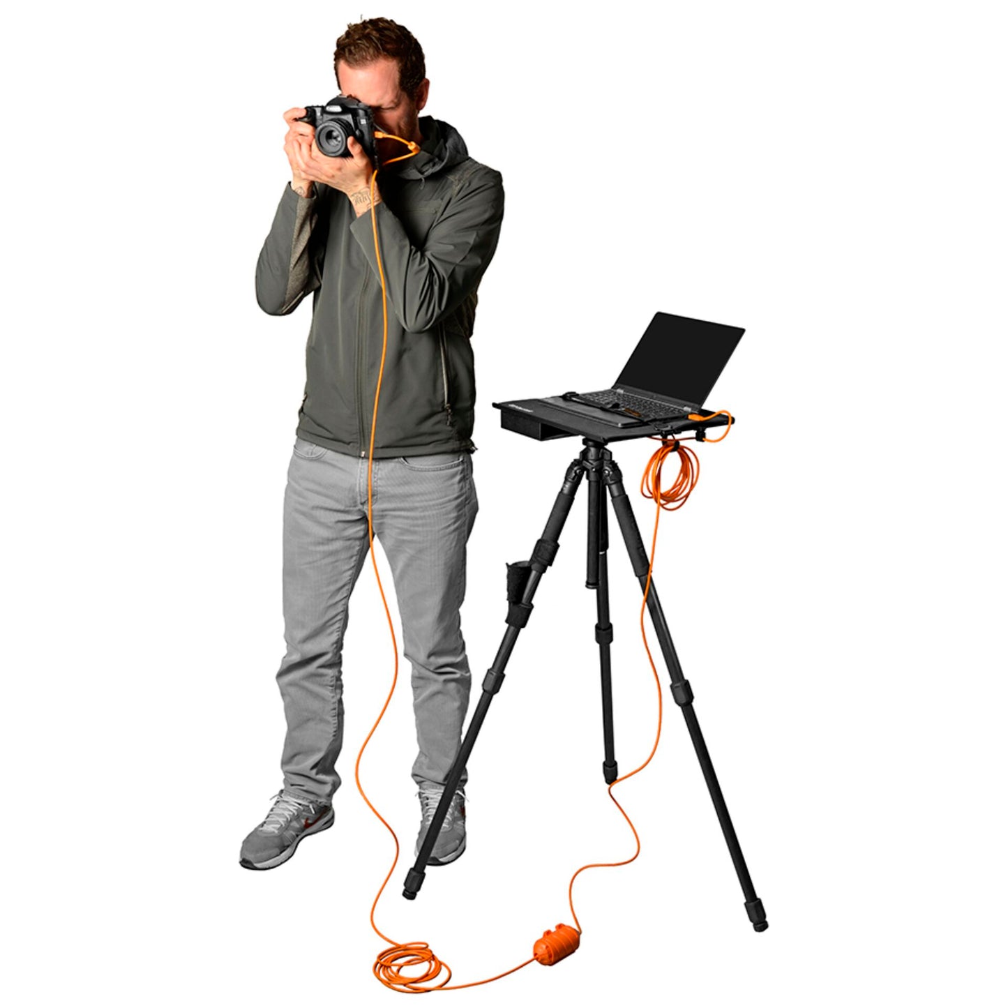 Tether Tools USB-C to C-Cable- system 9,40m right orange