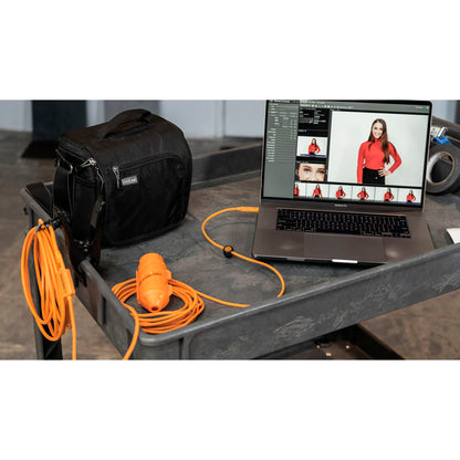 Tether Tools USB-C to C-Cable- system 9,40m right orange