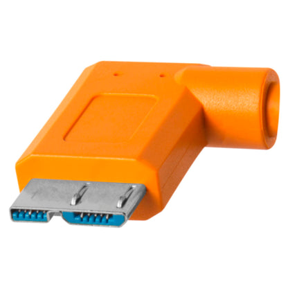 Tether Tools USB-C to Micro-B- Cable-System 9,40m right orange