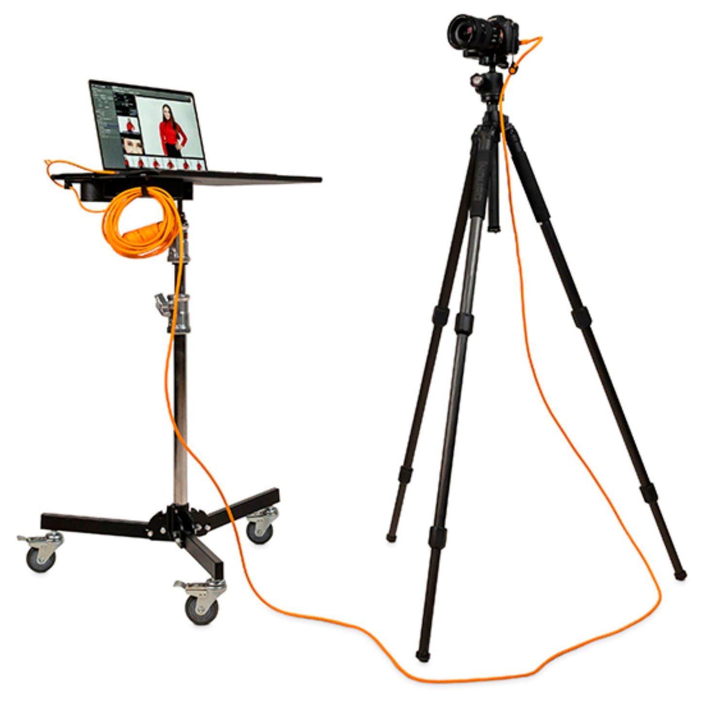 Tether Tools USB-C to Micro-B- Cable-System 9,40m right orange