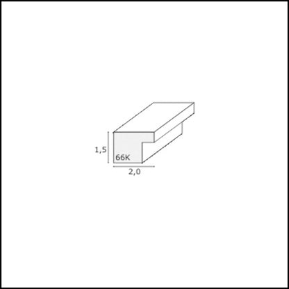 Deknudt S66KF2 P1          13x18 Wood black w. Passepartout