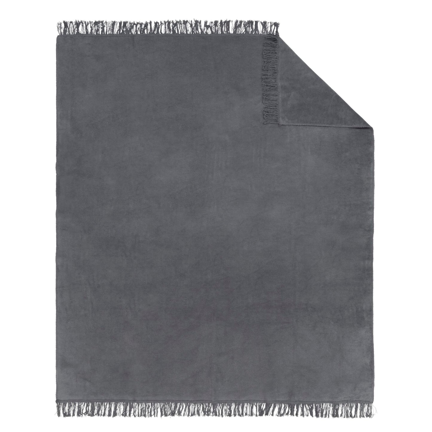 Ibena Uni Blanket Braga anthracite 150x200