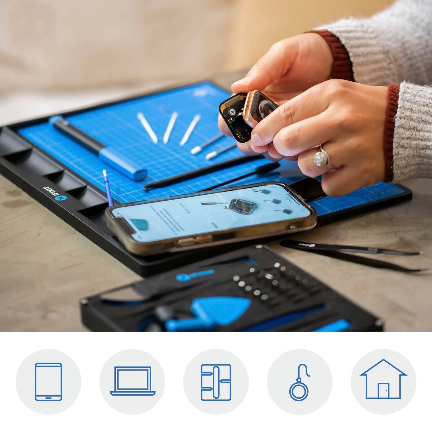 iFixit FIXMAT stackable Magnetic Mat