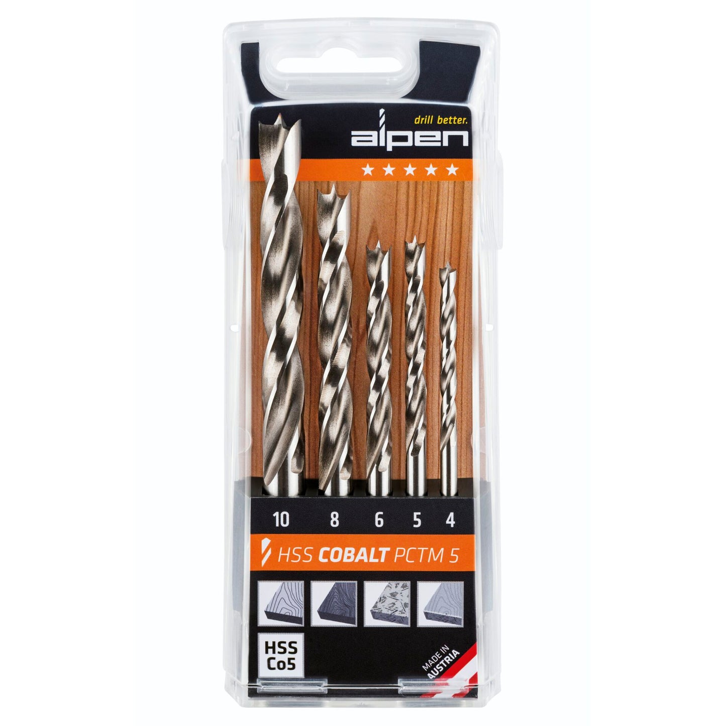Alpen HSS-Cobalt PCTM 5-pcs