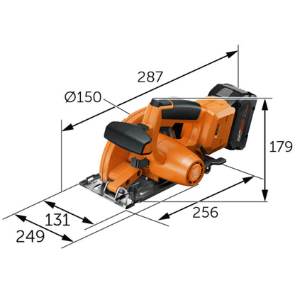 Fein AHKS 18-57 AS cordless Hand circular saw