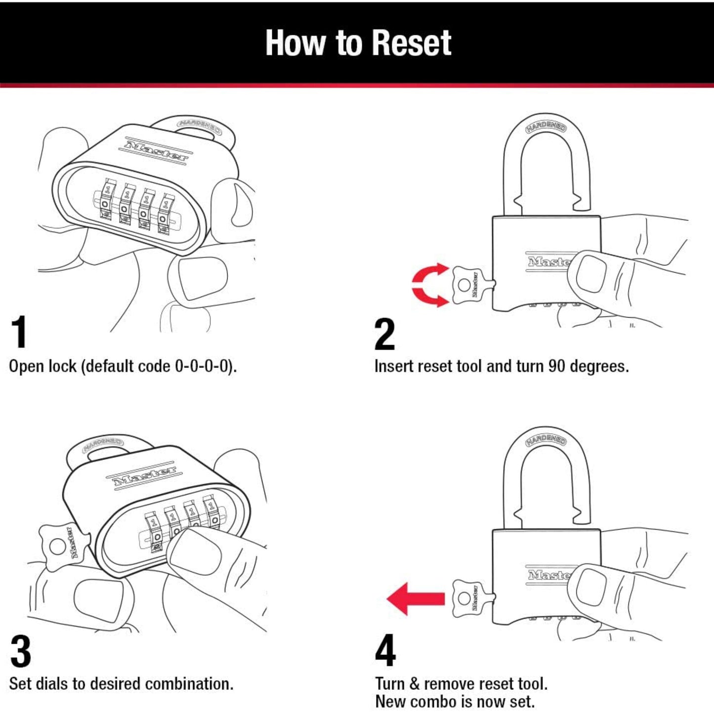 Master Lock Combination Lock made of Zinc 175EURDLH