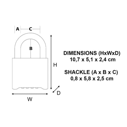 Master Lock Combination Lock made of Zinc 175EURDLH