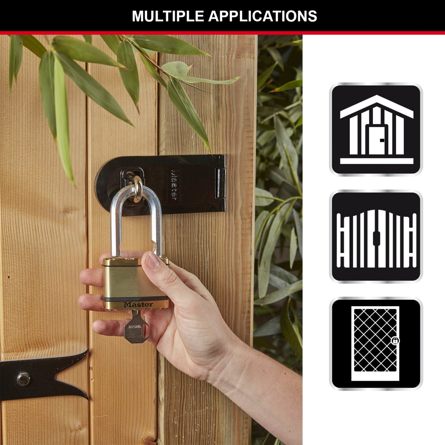 Master Lock Padlock made from Laminated Steel (64mm)M15BEURDLF