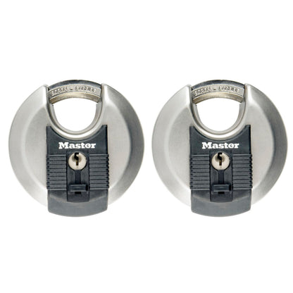 Master Lock Padlock 2-Disc Stainless Steel (70mm) M40E